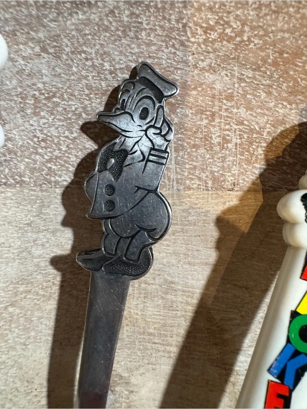 Disney Mickey & Minnie Kids Fork and Spoon Set - Colorful Handles